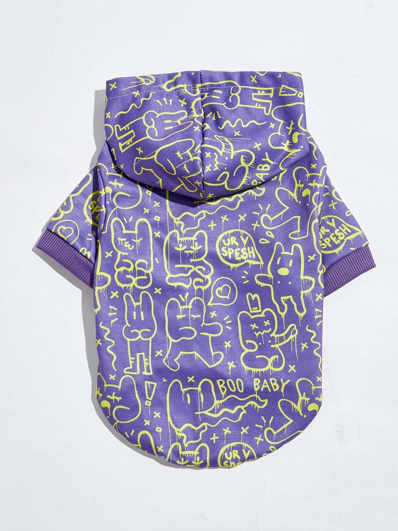 FULL BACK PURPLE PRINTED FASHION SLING HOODIE MEDIUM, LARGE, EXLARGE AND 3XLARGE