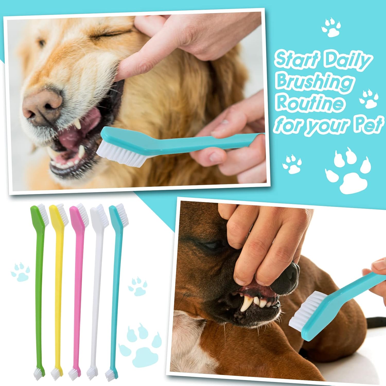 NEWDAY DUAL HEADED PET TOOTHBRUSH