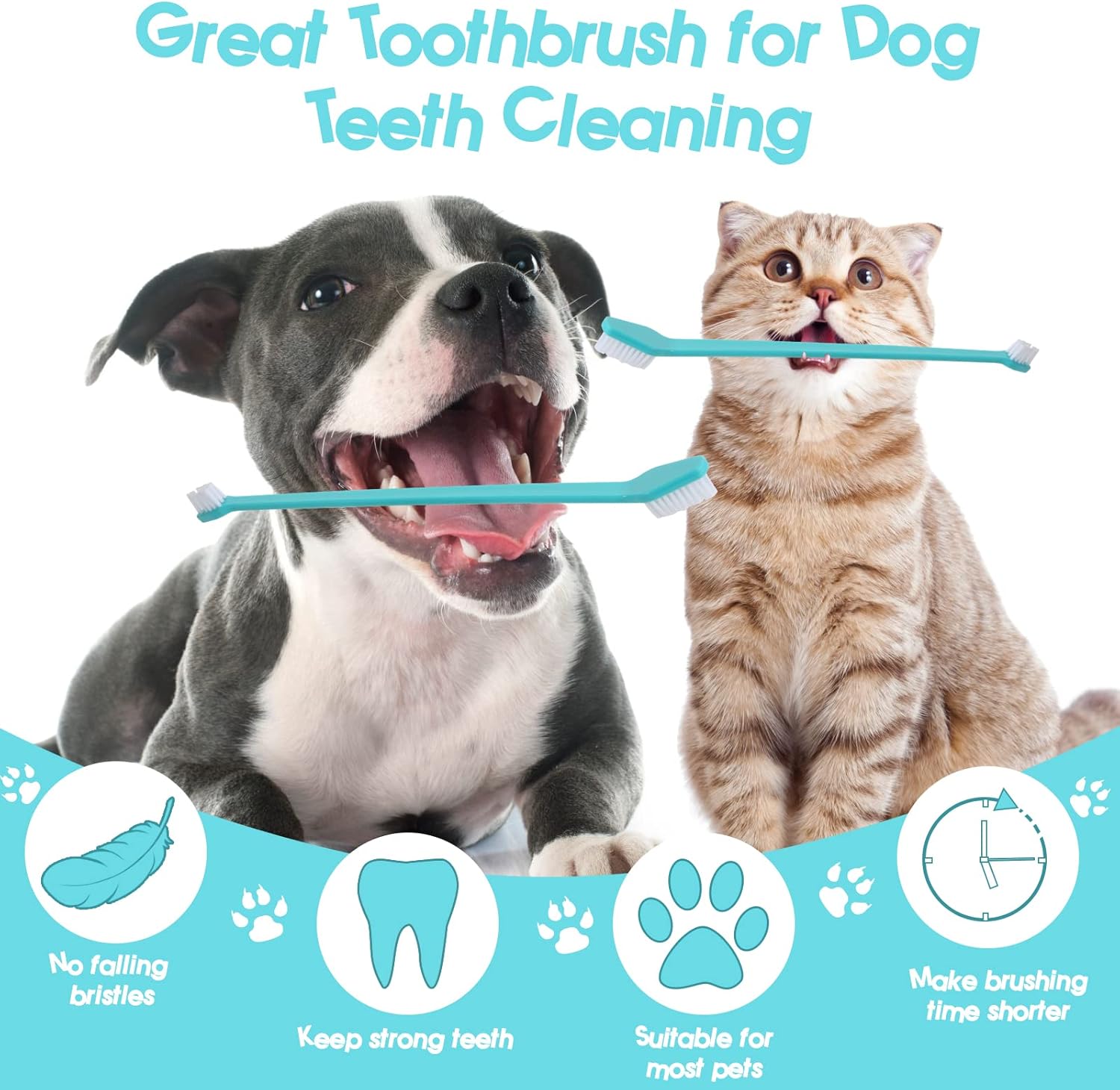 NEWDAY DUAL HEADED PET TOOTHBRUSH